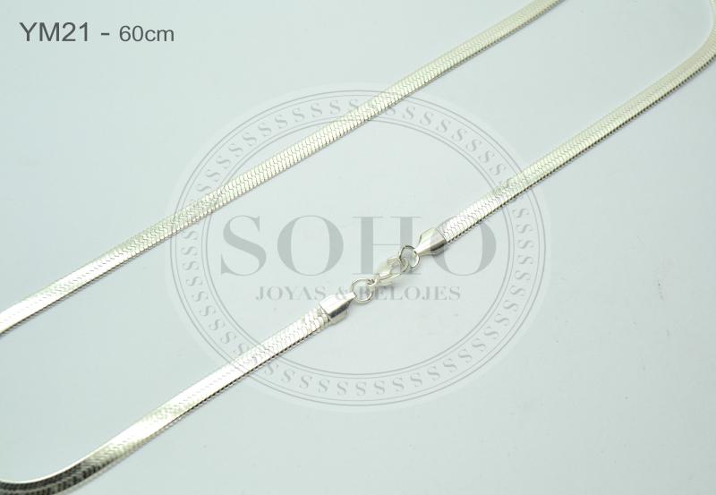 Cadena en acero blanco YM21