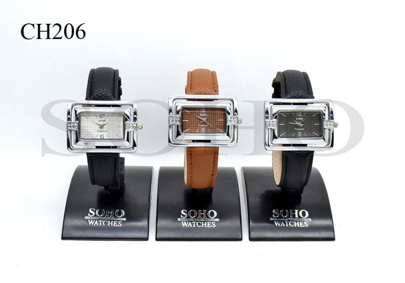 Reloj Análogo Dama CH206 Cuero