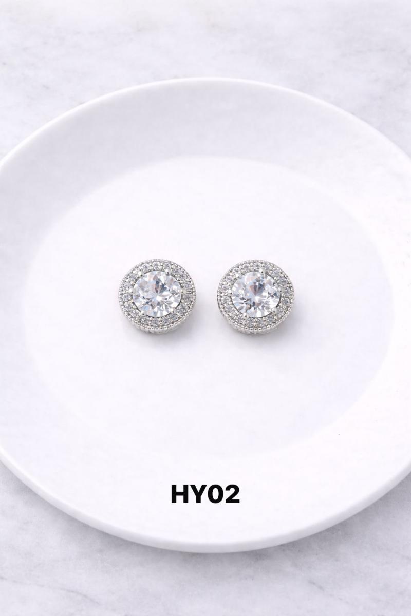 Aros brillos con cierre clip HY02