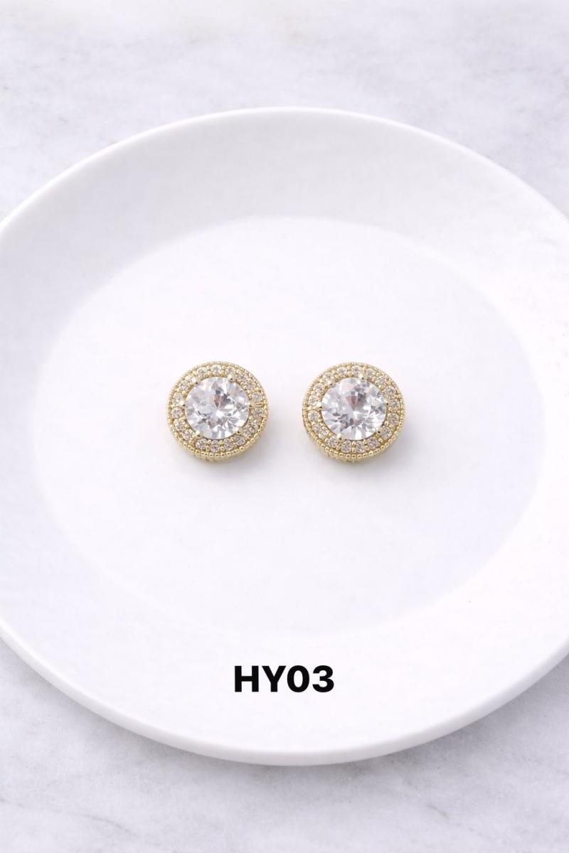 Aros brillos con cierre clip HY03