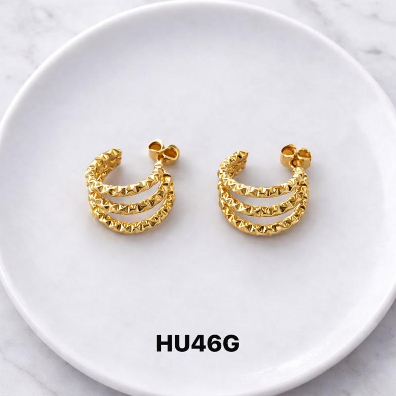 Aro acero dorado HU46G