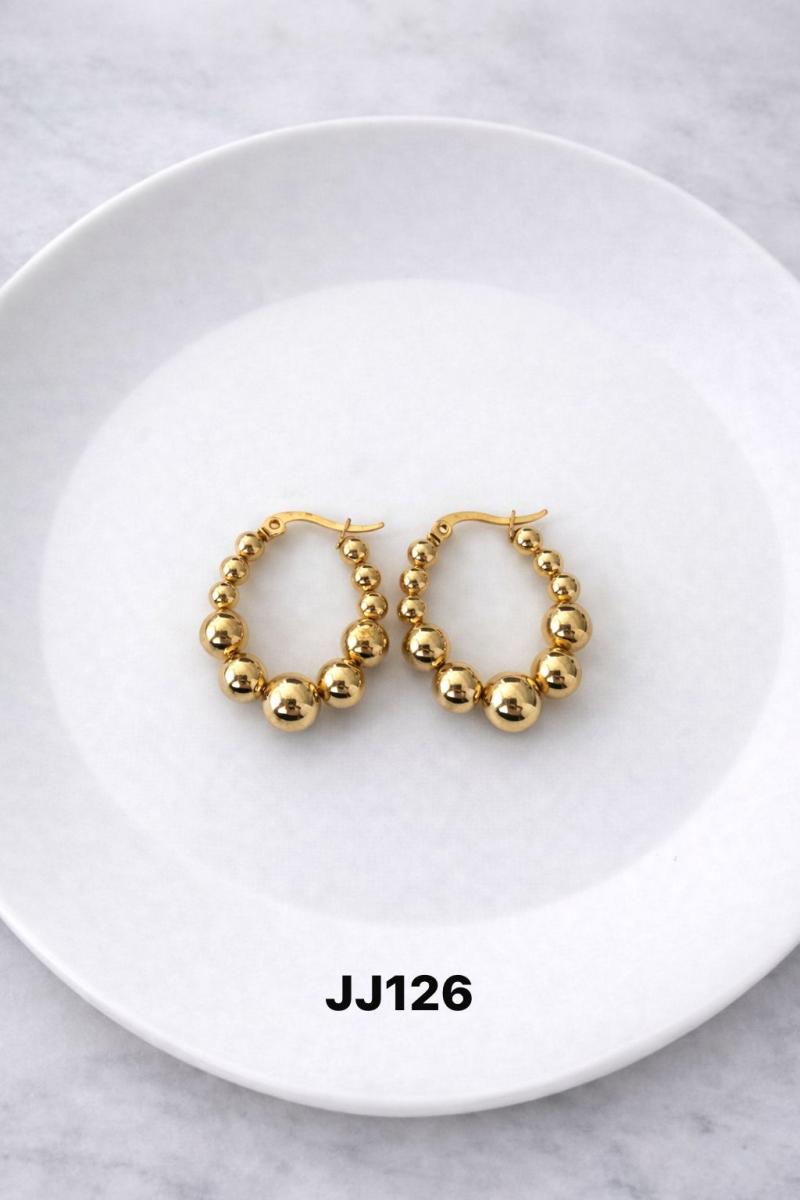 Aro acero dorado JJ126