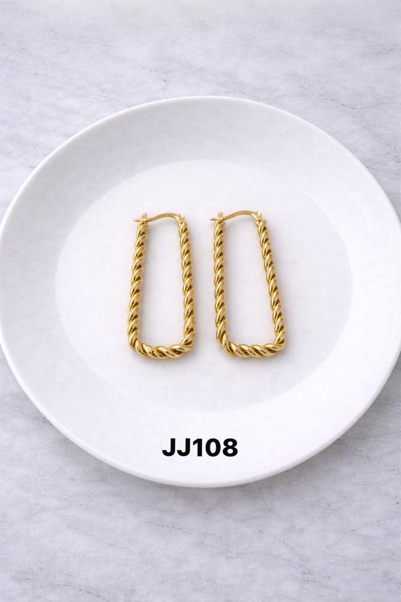 Aro acero dorado JJ108