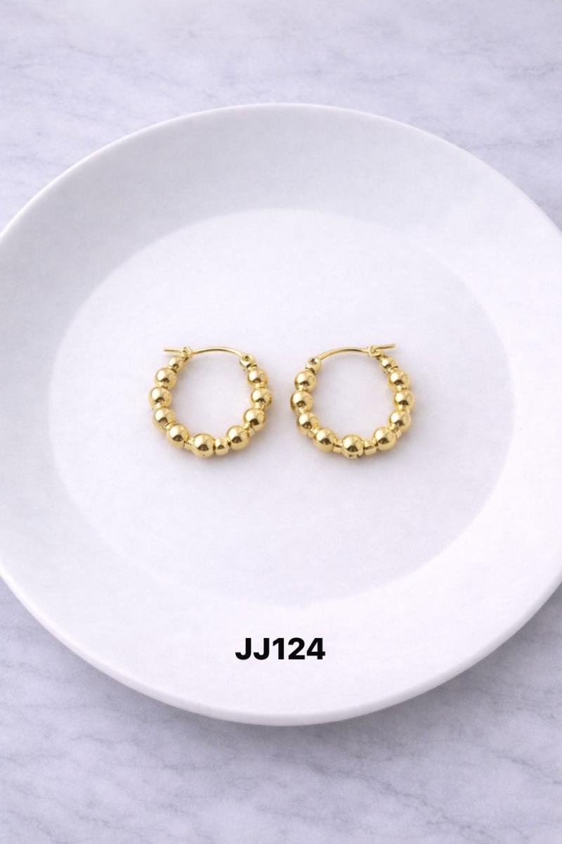 Aro acero dorado JJ124