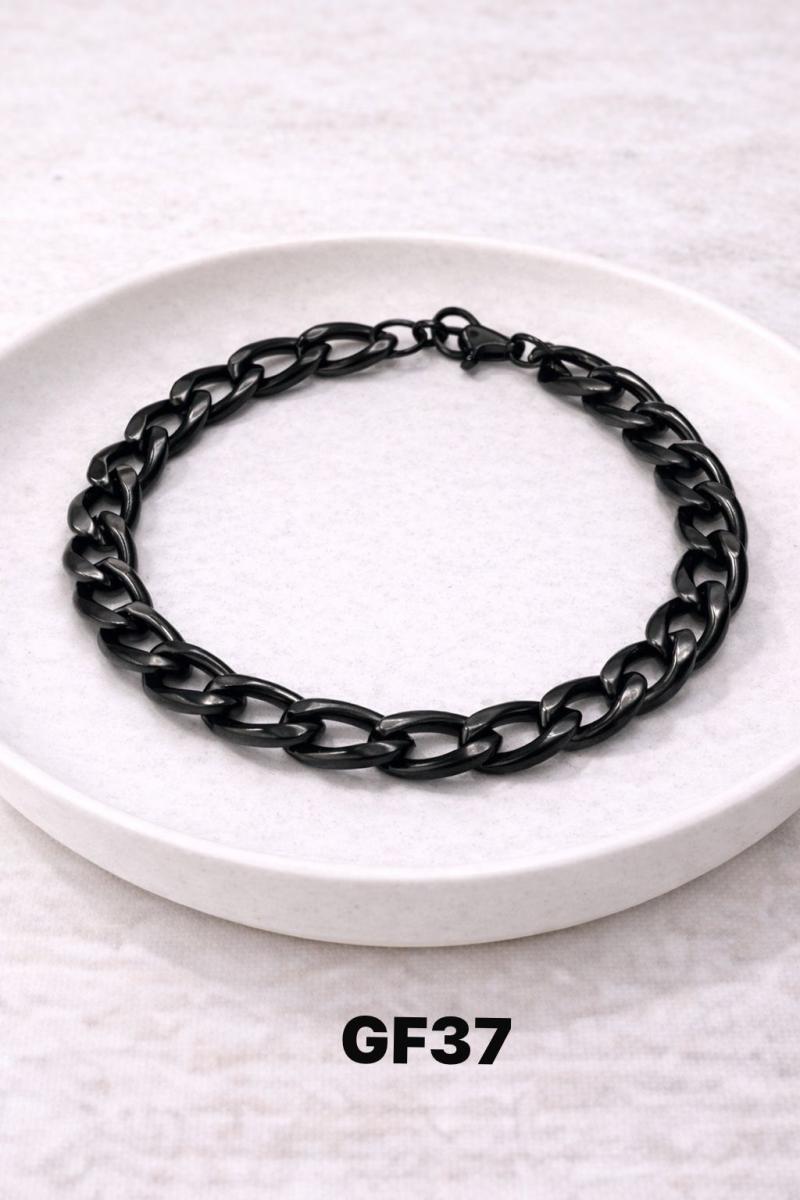 Pulsera en acero negro GF37