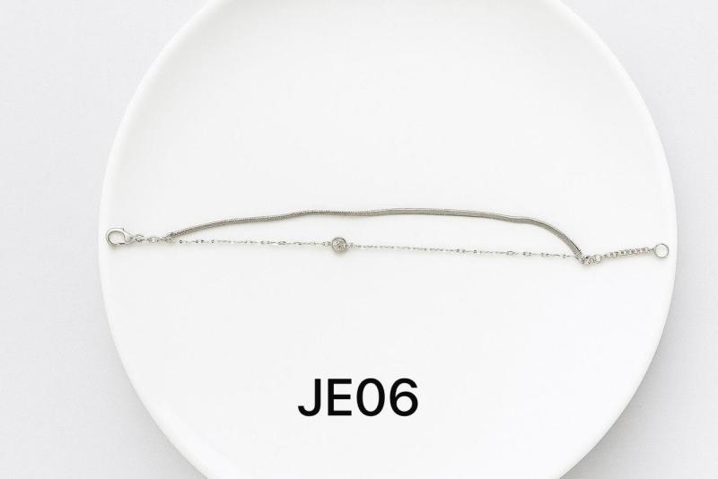 Pulsera doble con dije brillo JE06