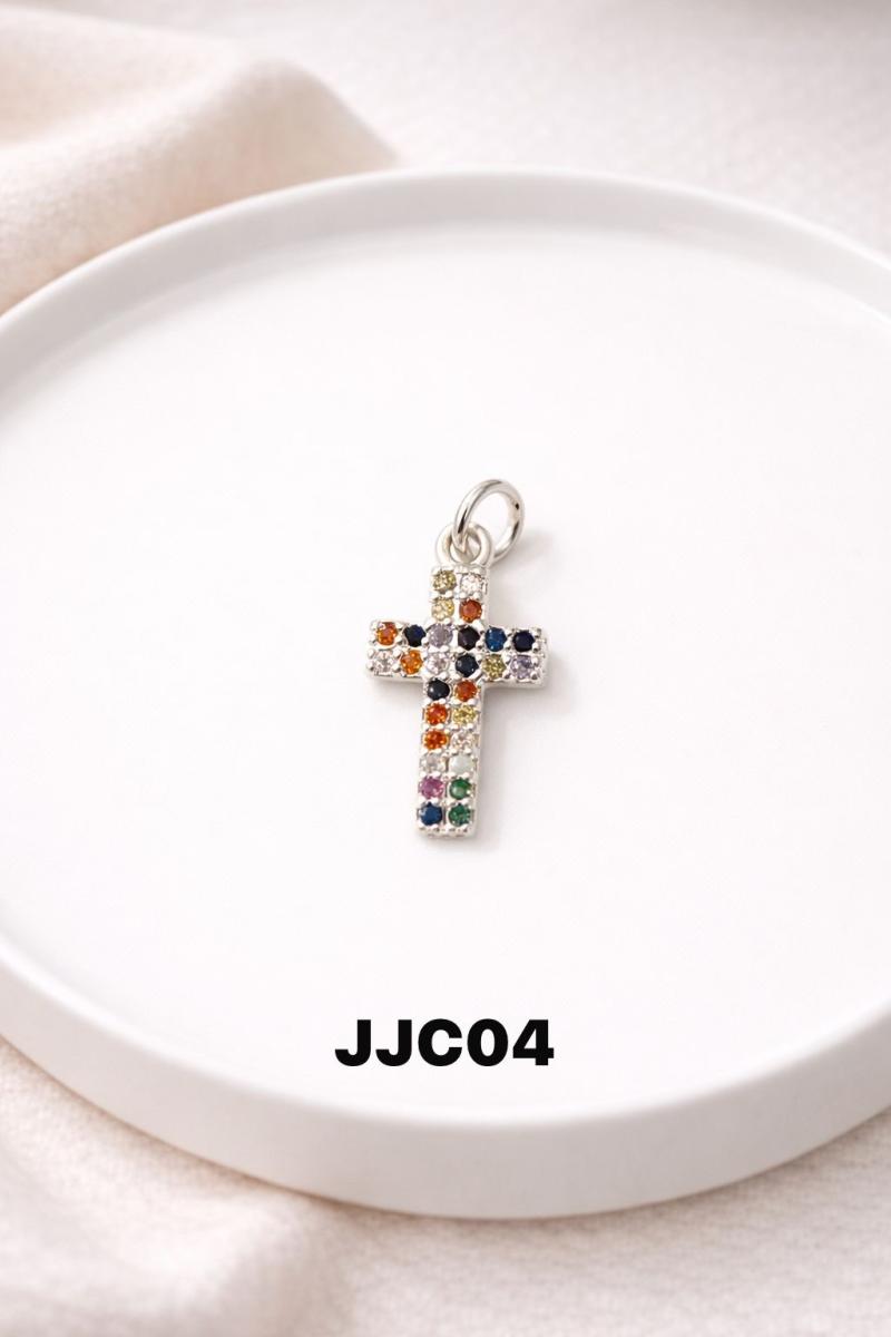 Dije religioso brillos colores JJC04