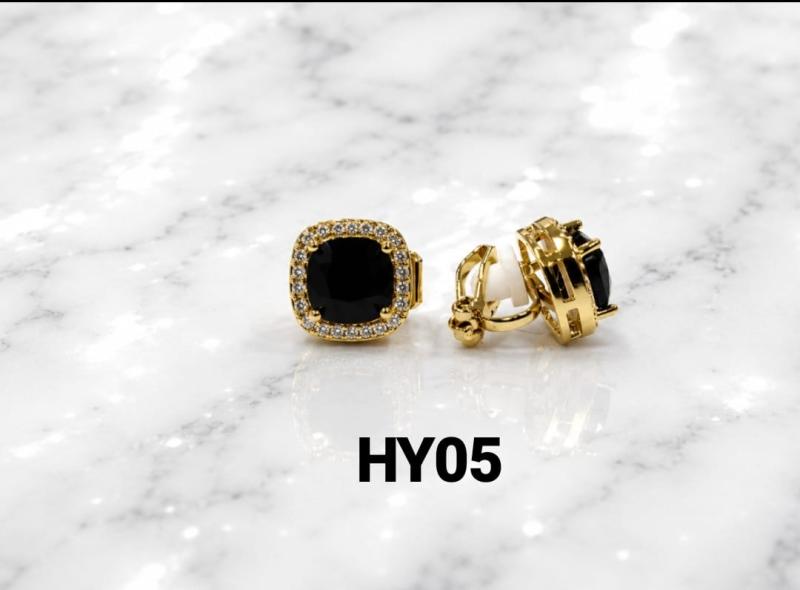 Aros clip dorados HY05