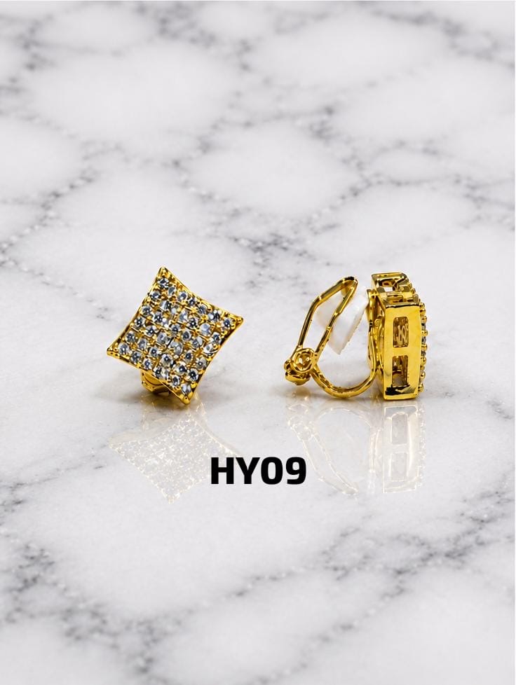 Aros clip dorados HY09