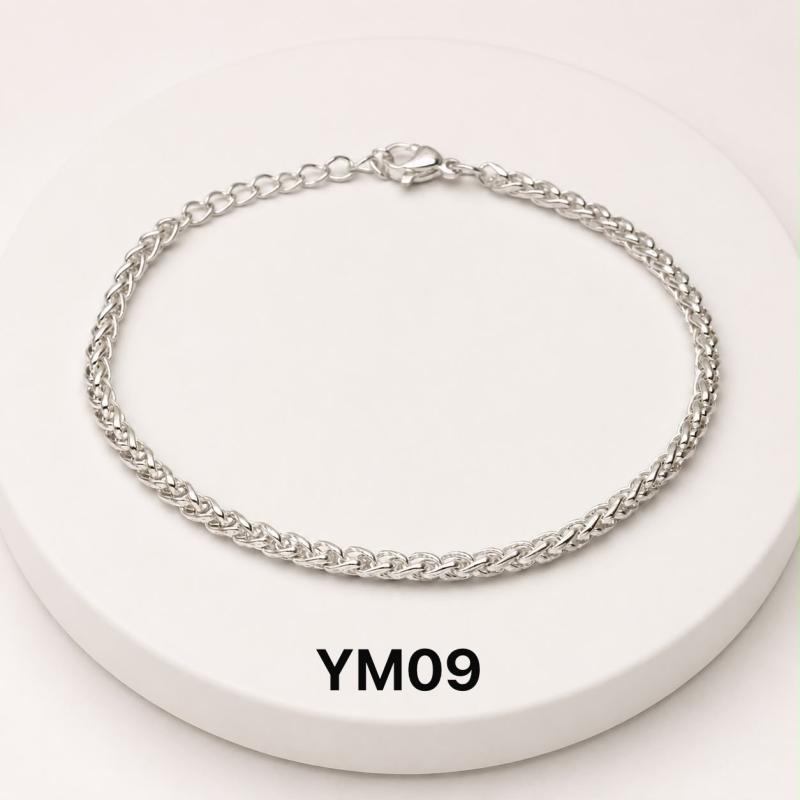 Pulsera en acero blanco YM09