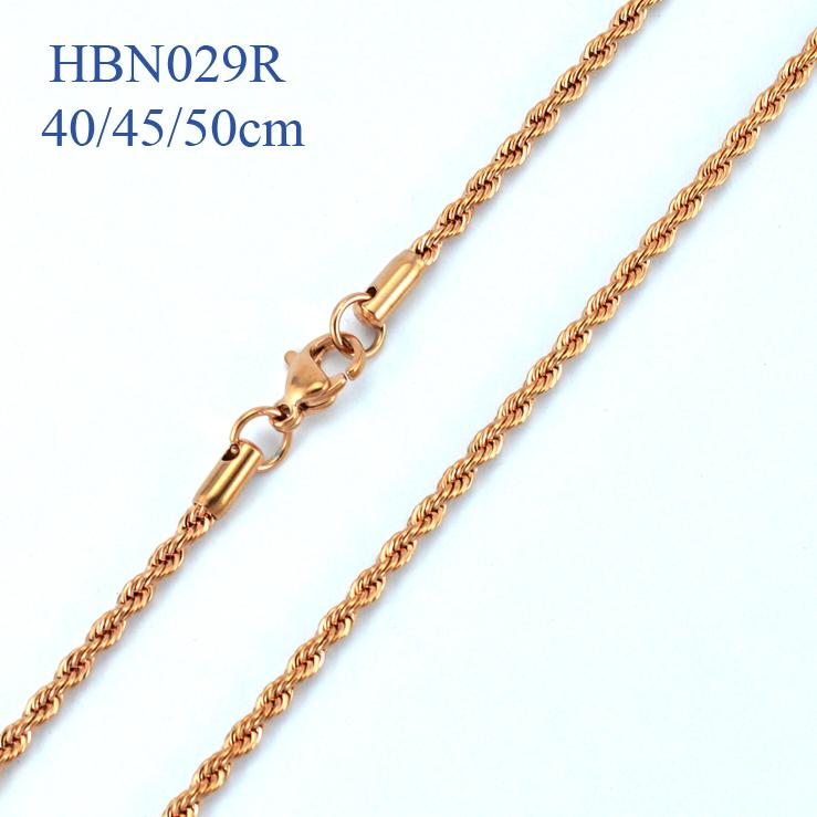 Cadena Acero Rose HBN029R