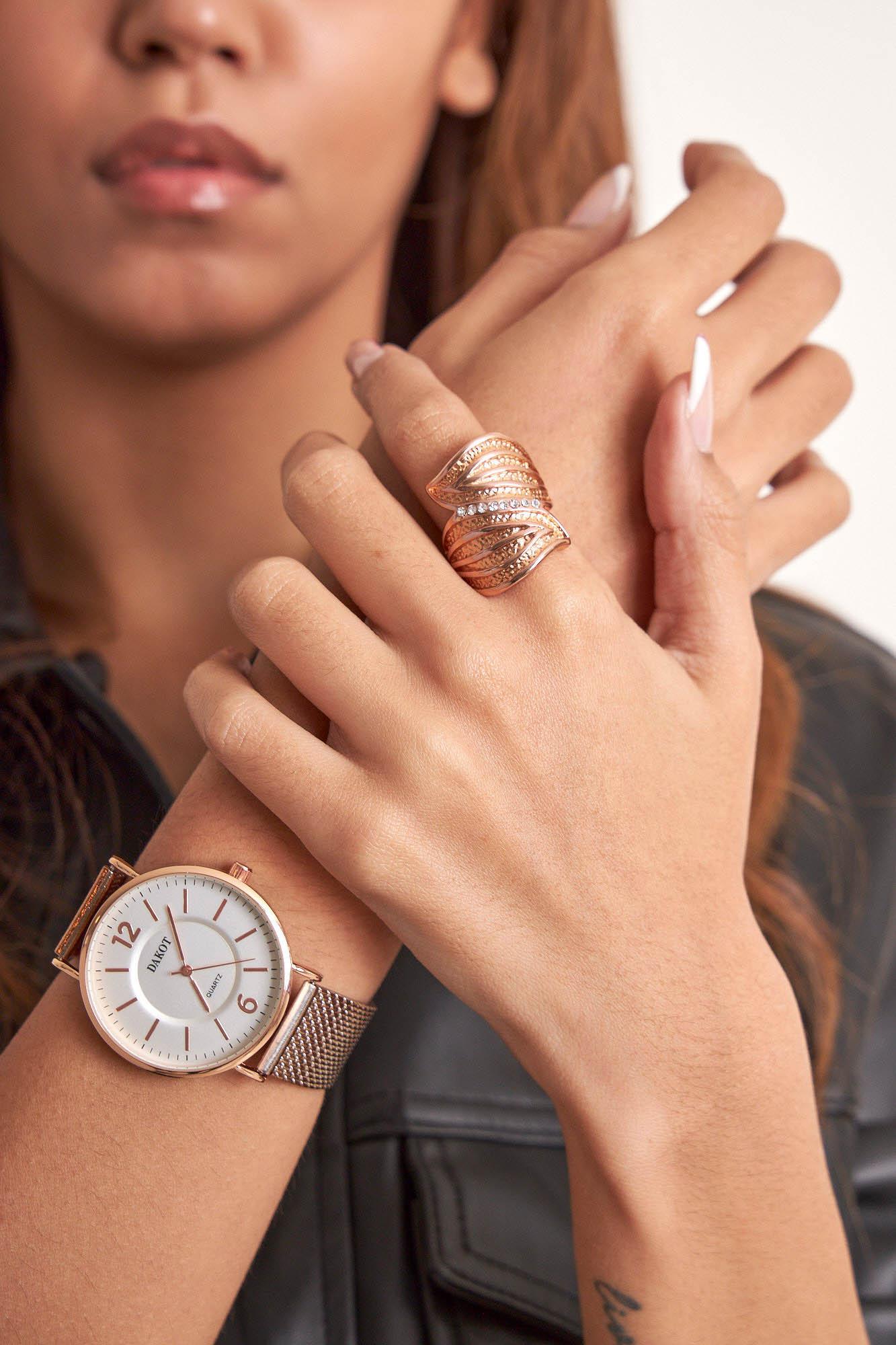 Anillo Acero Rose K1017A