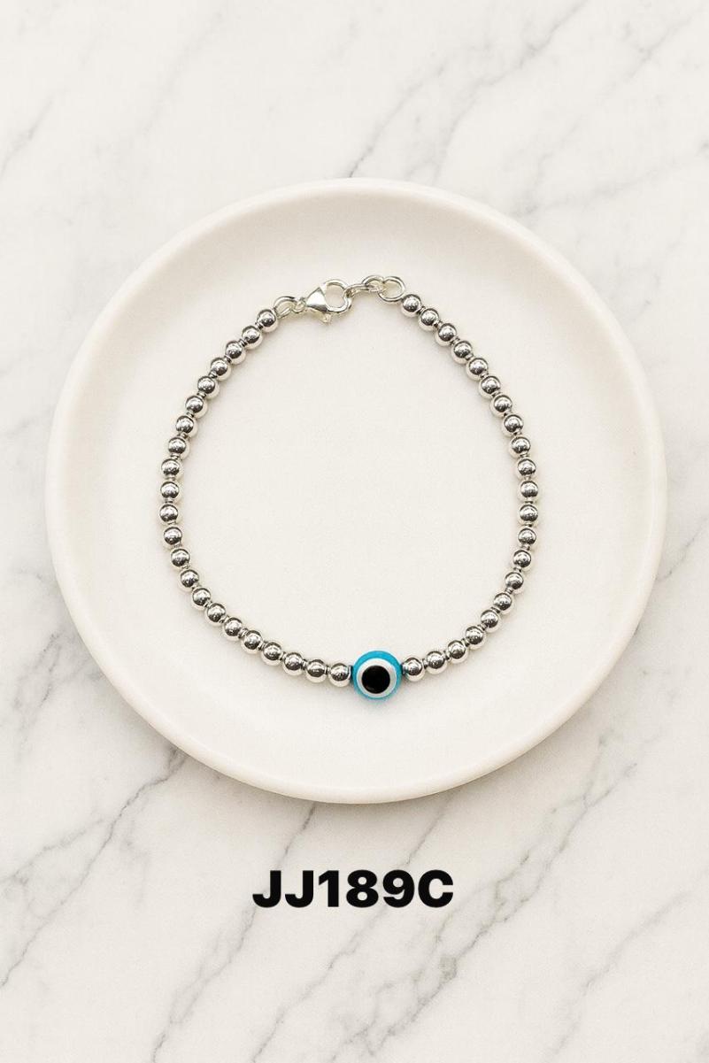 Pulsera en acero blanco JJ189