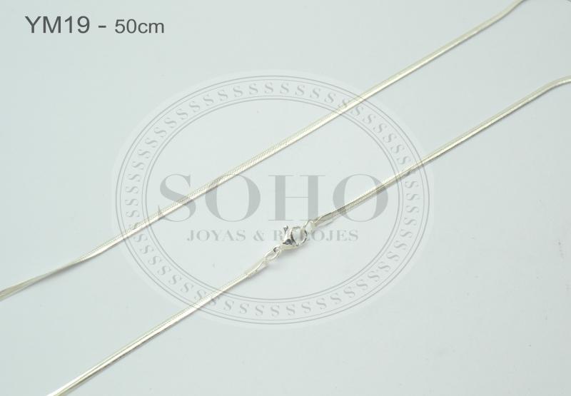 Cadena en acero blanco YM19