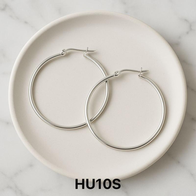 Aro en acero blanco HU10S