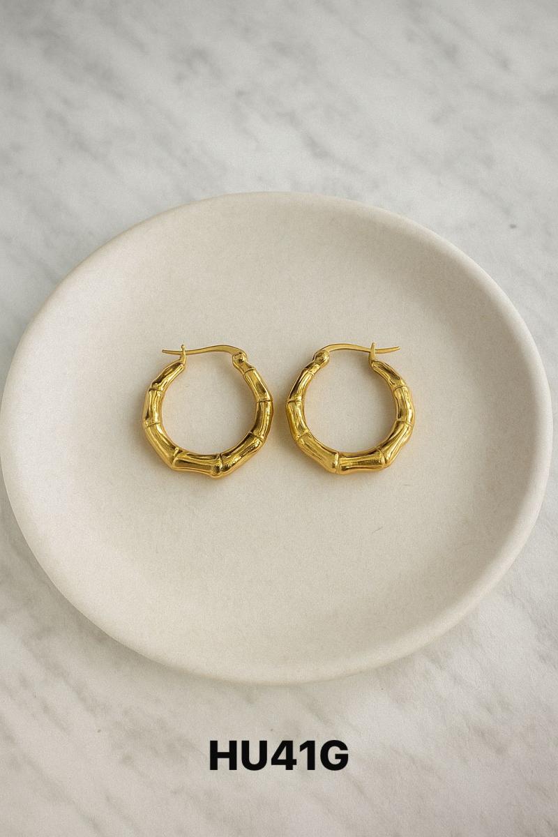 Aro argolla dorada HU41G