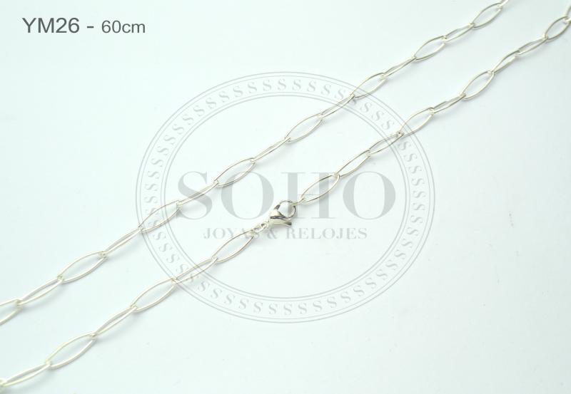Cadena en acero blanco YM26