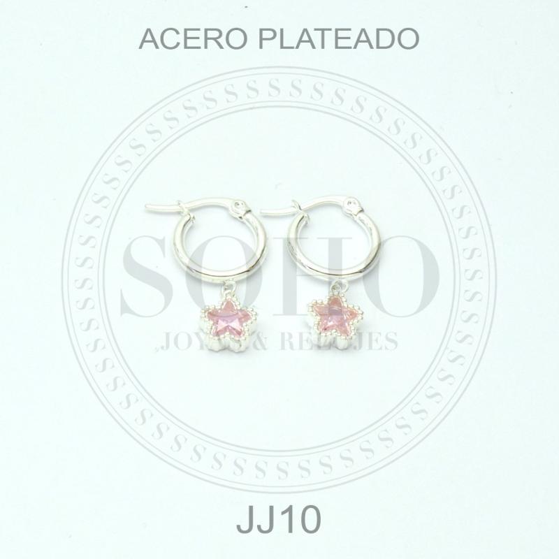 Aro colgante acero blanco JJ10