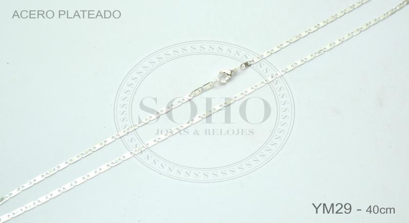 Cadena en acero blanco YM29