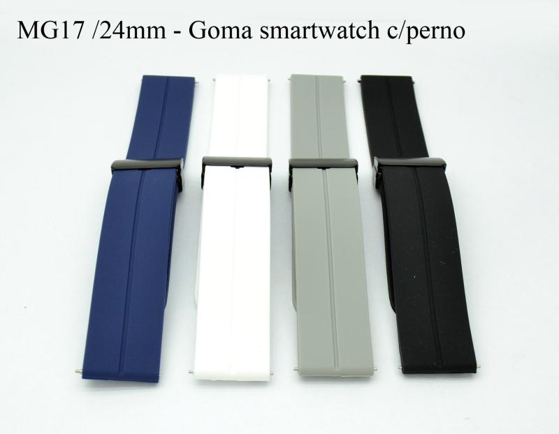Malla de goma smartwatch MG17 24mm