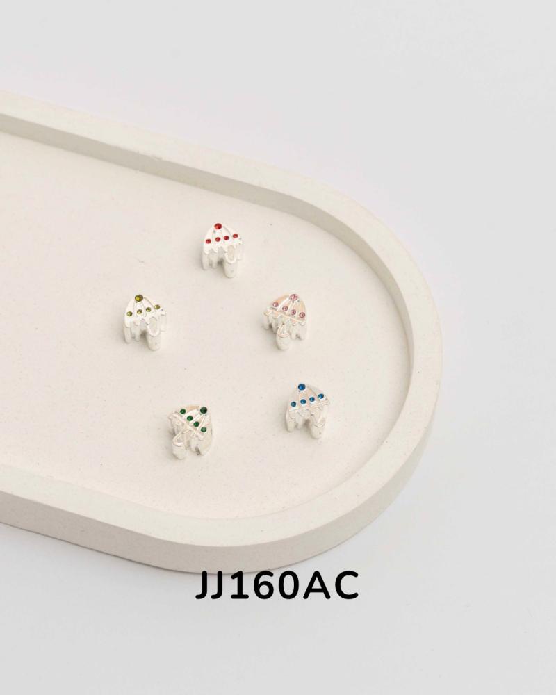 Charms paraguas en acero blanco JJ160AC