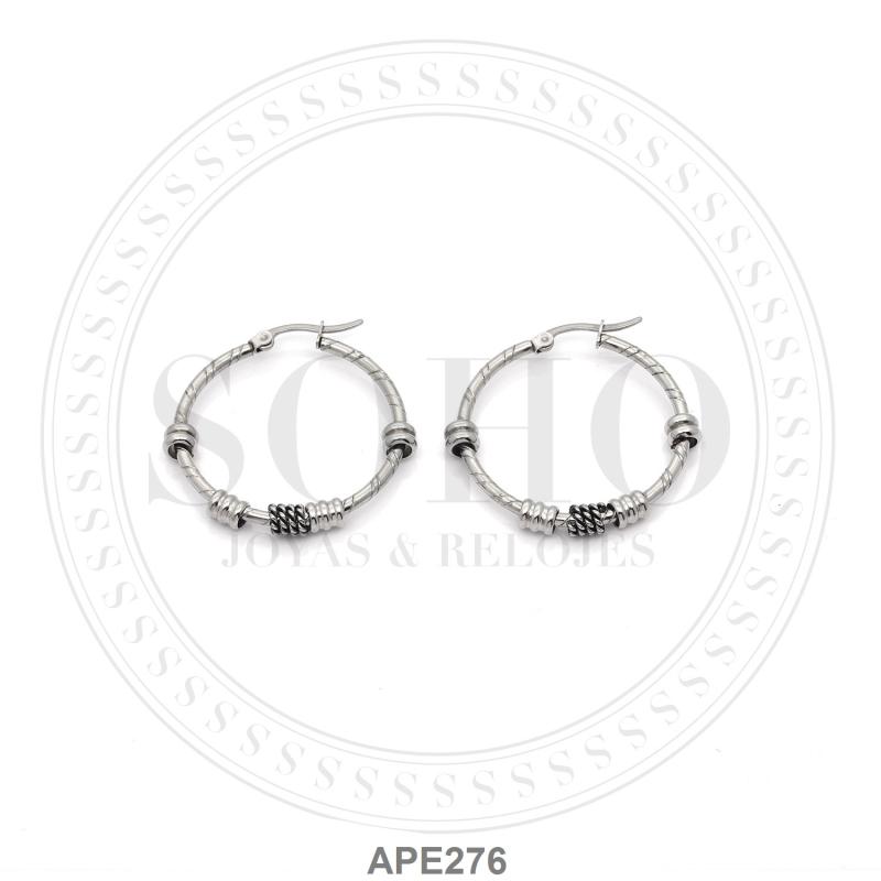 Aro argolla con dijes APE276