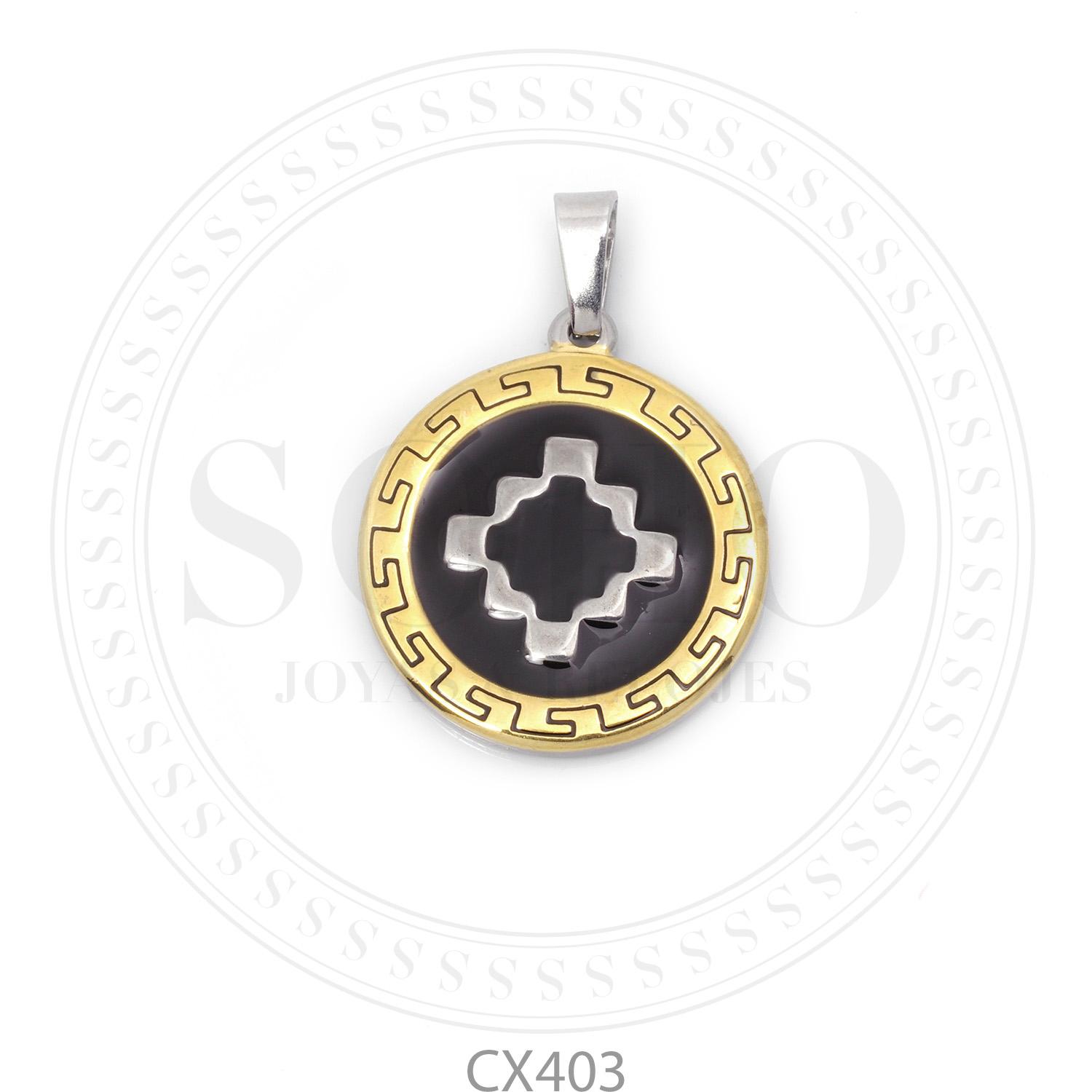 Dije Acero Dorado CX403