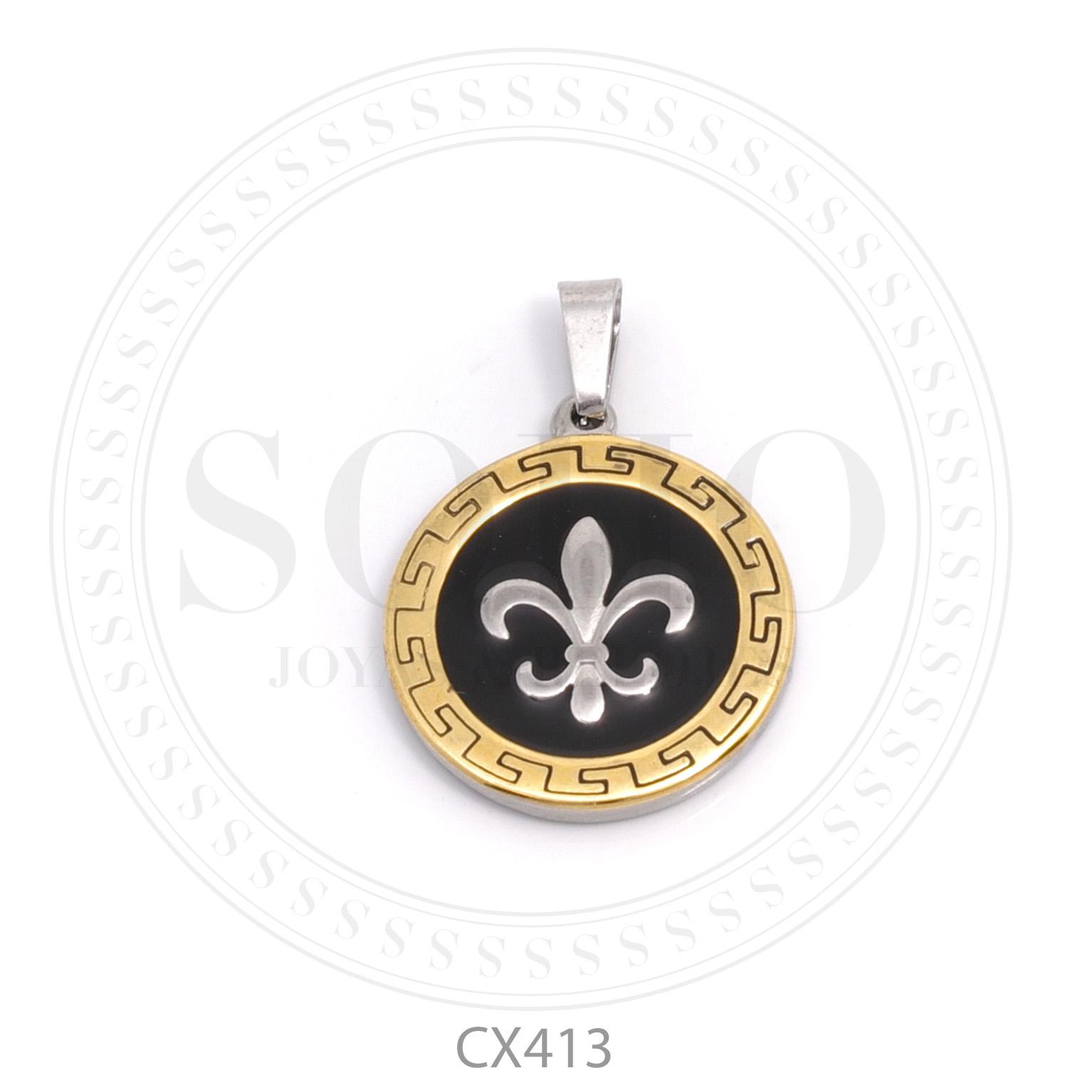 Dije Acero Dorado CX413