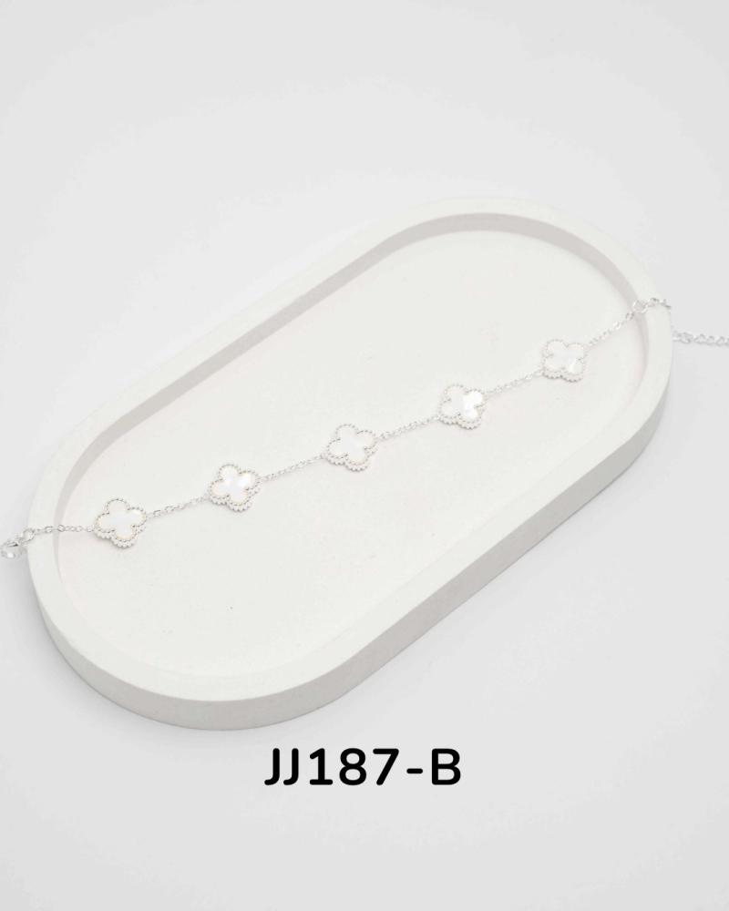 Pulsera en acero blanco JJ187