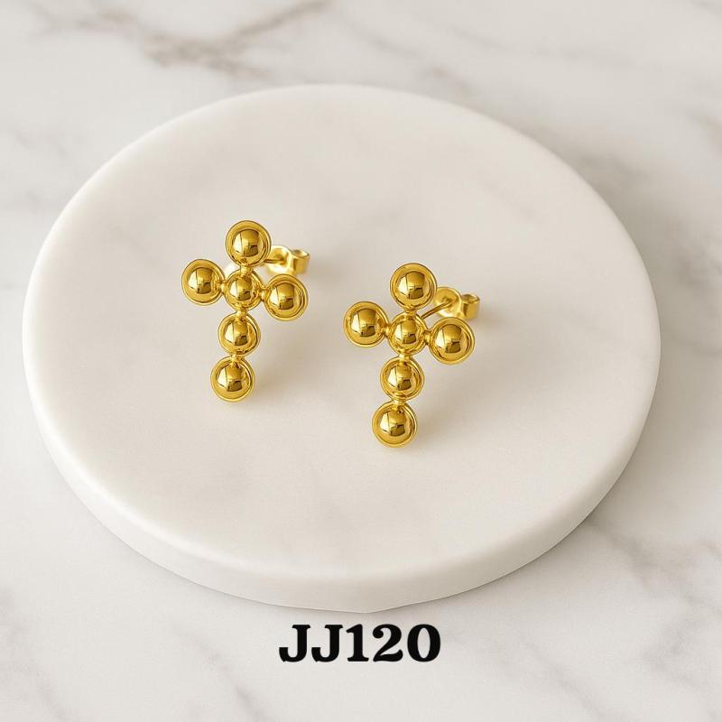 Aro en acero dorado JJ122