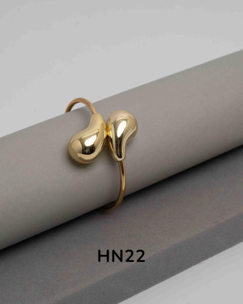 Pulsera esclava en acero dorado HN22