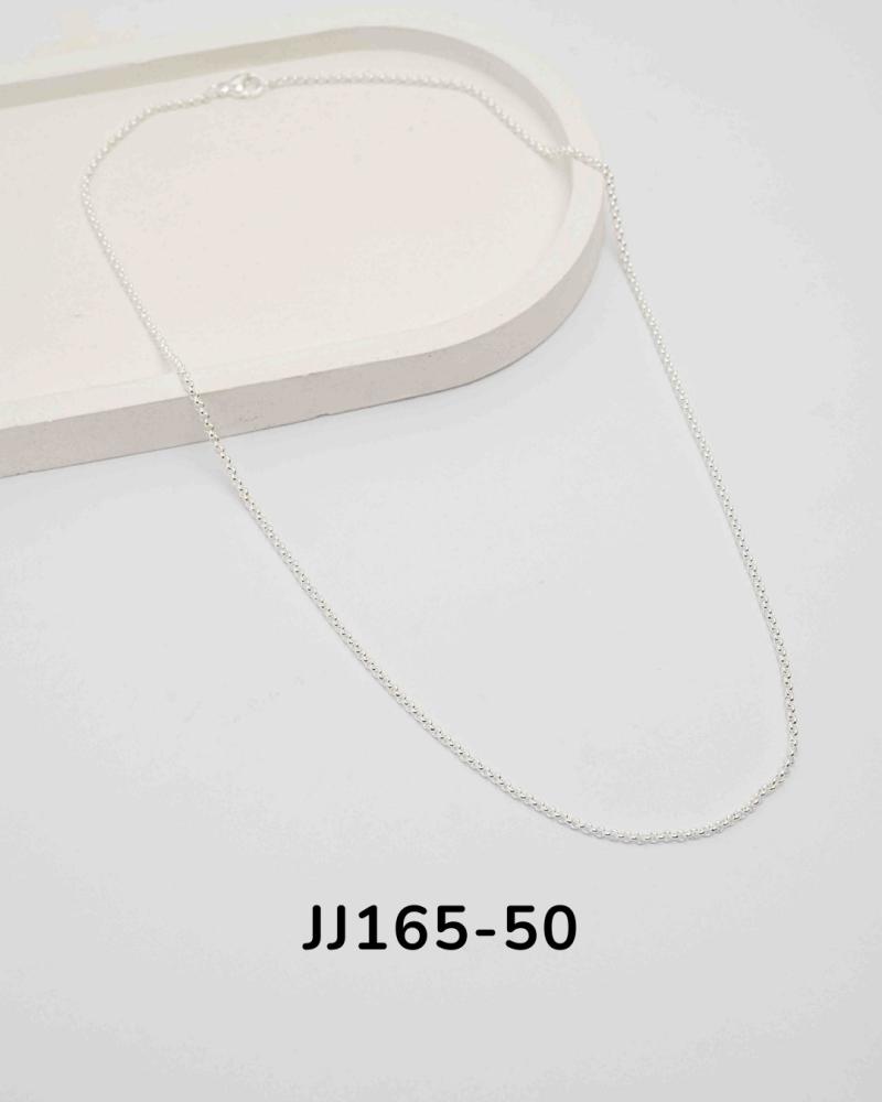 Cadena en acero blanco JJ165