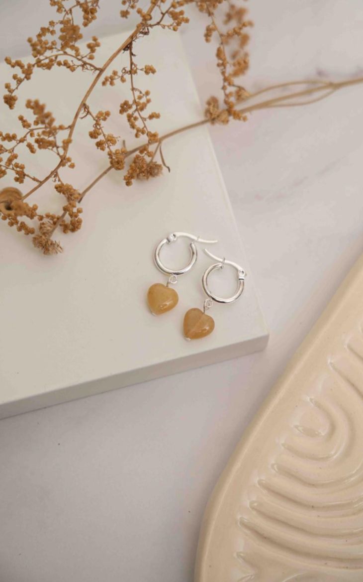 Aros argolla con dije en acero blanco JJ20