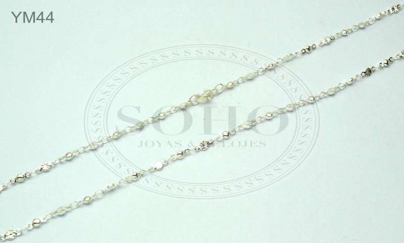 Cadena en acero blanco YM44