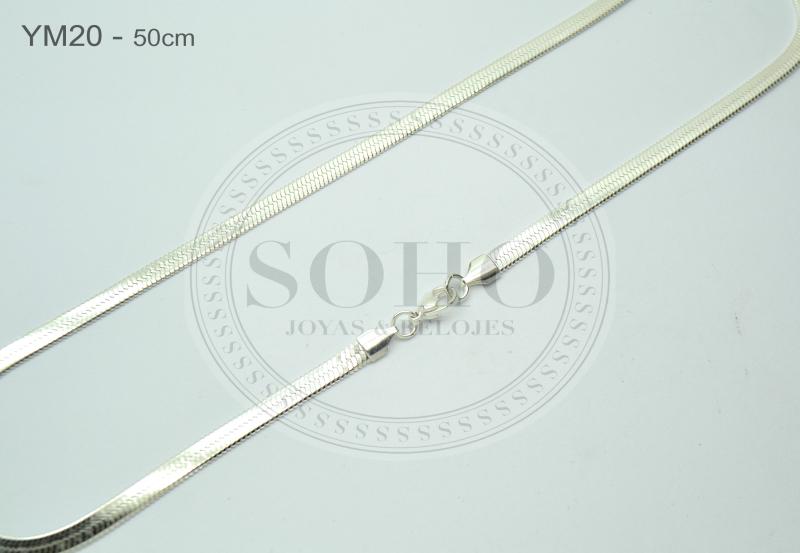 Cadena en acero blanco YM20