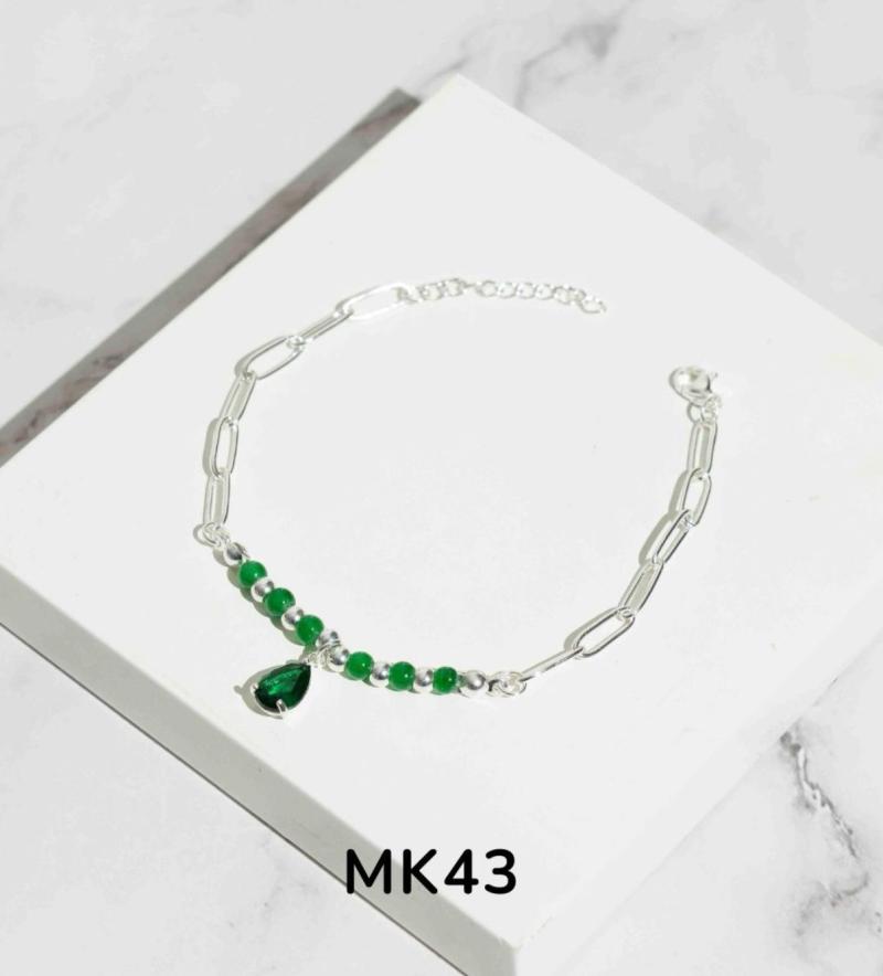 Pulsera en acero blanco MK43
