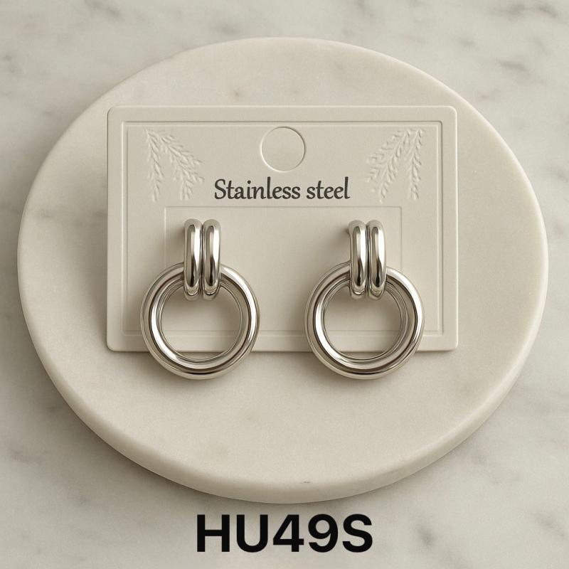 Aro en acero blanco HU49S