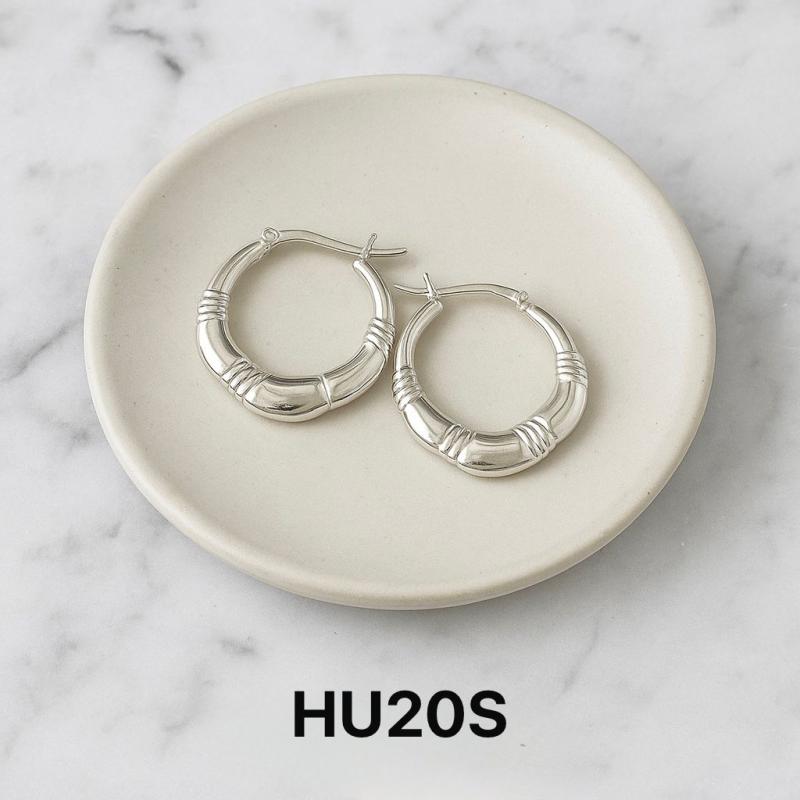 Aro argolla acero blanco HU20S