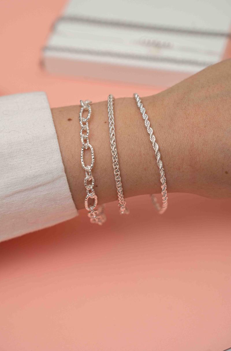 Pulsera en acero blanco YM34