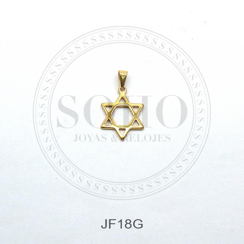 Dije religioso dorado JF18G