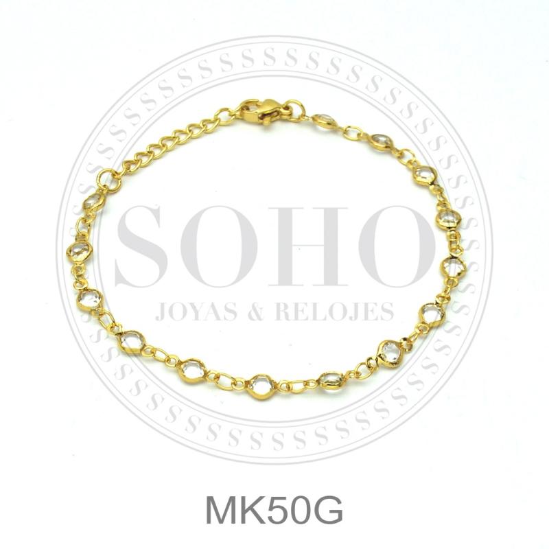Pulsera acero dorado MK50G