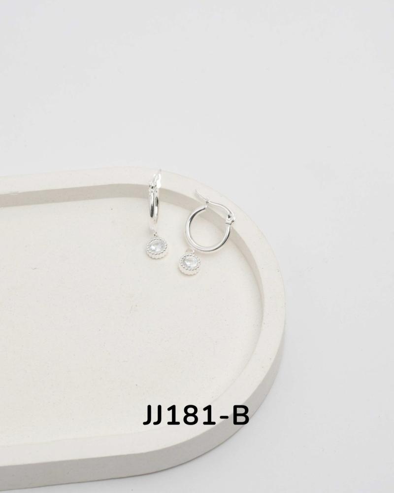 Aros en acero blanco JJ181