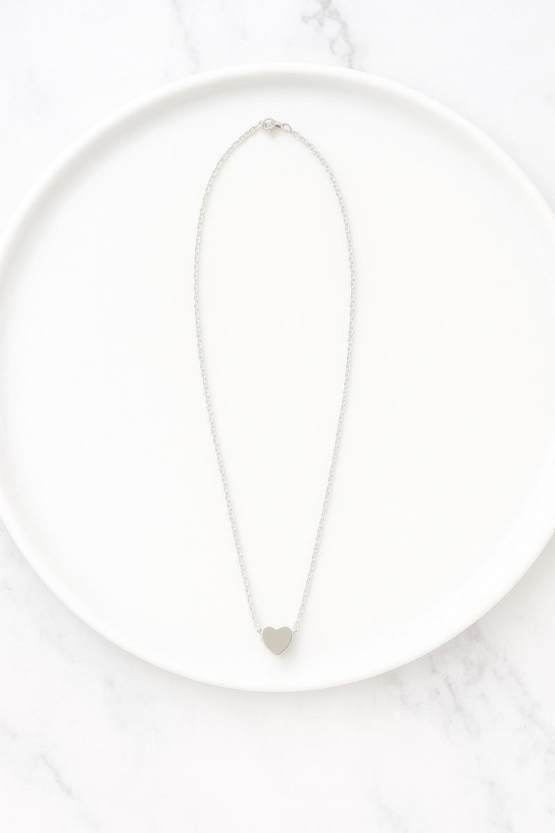 Cadena con dije en acero blanco JJ63