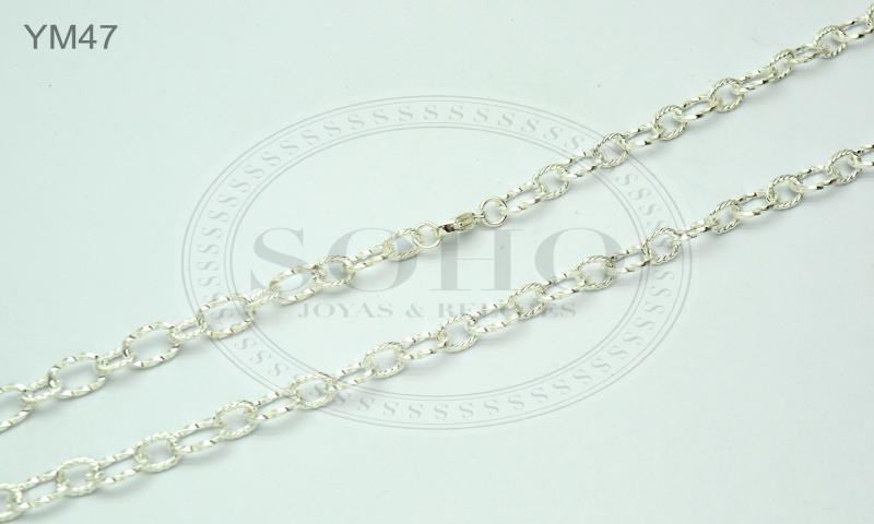 Cadena en acero blanco YM47