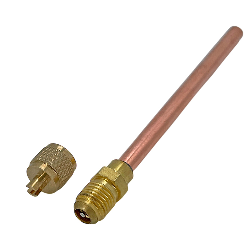 Valvula Chicote 1/4 Soldar Refrigeración Aire Acondicionado Heladera