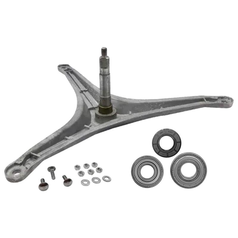 Kit eje soporte tambor para lavarropas Whirlpool AWG371 con rulemanes, retén y tornillos