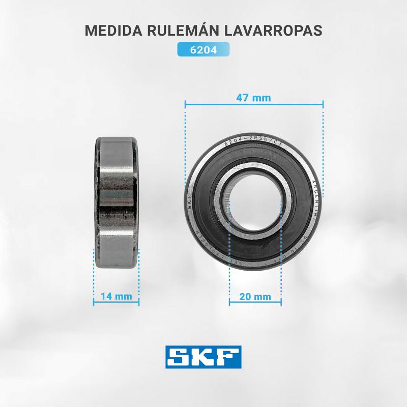 Kit eje soporte tambor de lavarropas Drean Blue y Whirlpool original 0304