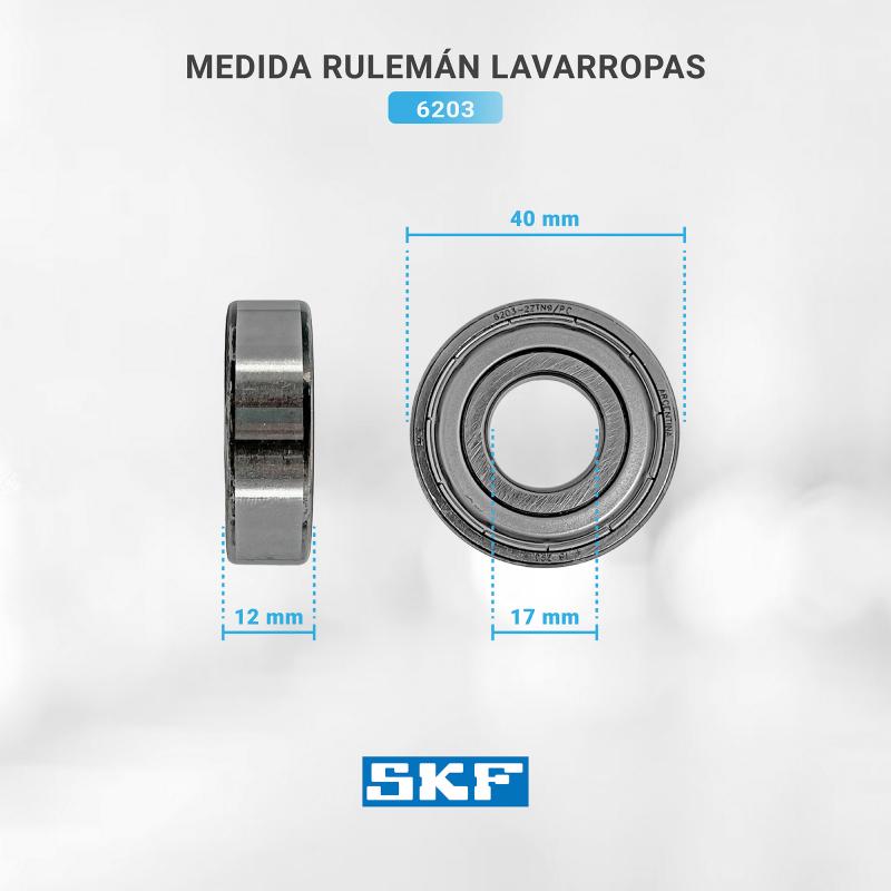 Kit eje soporte tambor de lavarropas Drean Blue y Whirlpool original 0304
