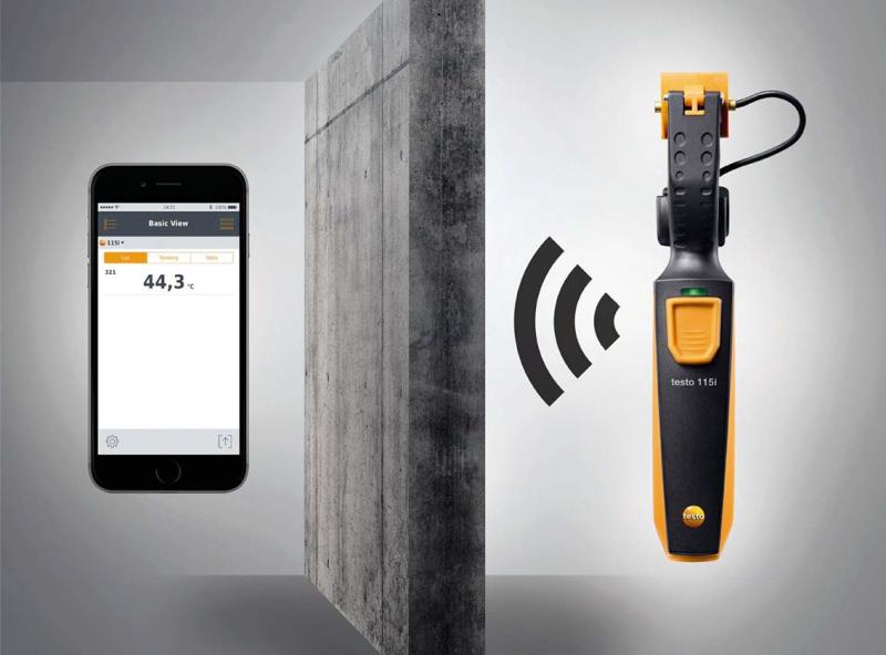 Termómetro de pinza inalámbrica Smart Probe Testo 115i