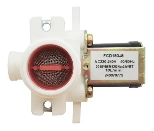 Electroválvula para lavarropas Electrolux ELAC09 ELAC10 1 vía agua caliente